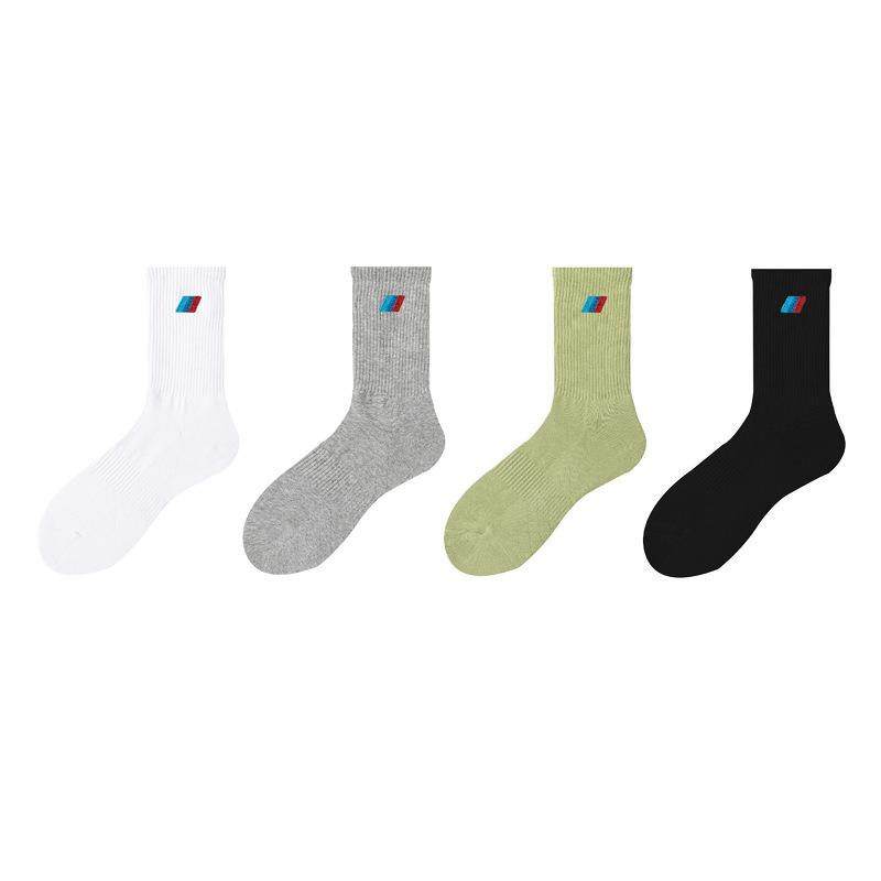 Men's Spring and Autumn Professional Towel Bottom Basketball Sports Embroidered Icon Anti Ball In The Tube Socks