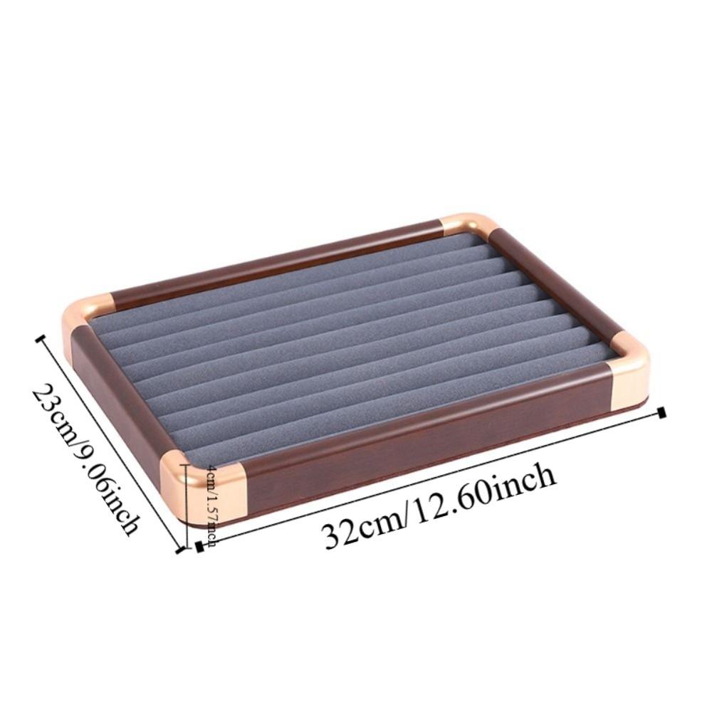 Velvet Wooden Jewelry Tray Necklaces Bracelets Jewelry Display Tray  Jewelry Storage