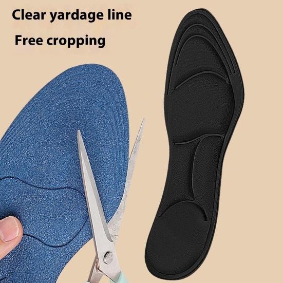 Unisex 5D Sponge Puff Sports Insoles Soft Absorption Pads Massage Insoles Arch Support Orthopedic Inserts for Running Basketball