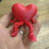 Romantic Poseable Jointed Rose Figure Funny Jointed Movable 3D Printed Rose Ornament Decorative Heart Rose Figure Desktop Decor