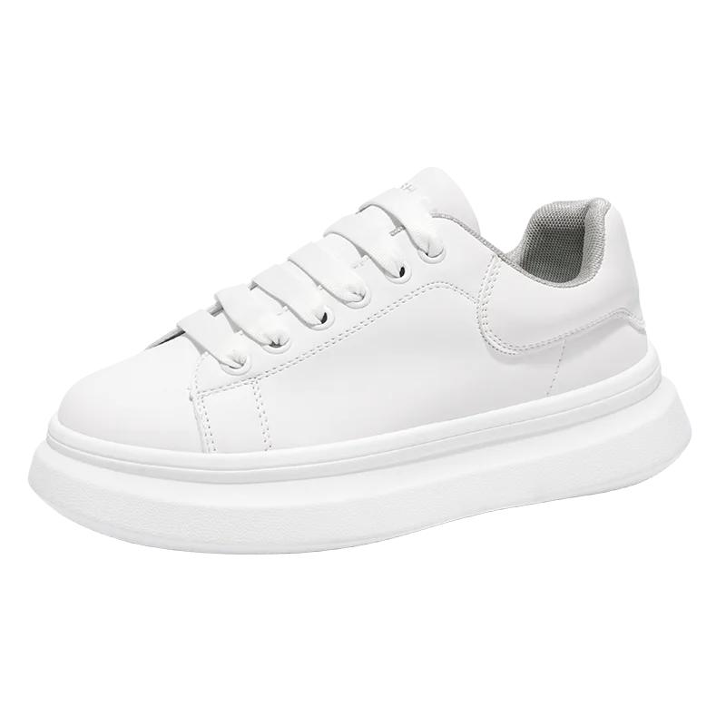 

Мужская повседневная обувь лето новая пара белая обувь женская такой же стиль обувь для скейтборда увеличение роста мужская обувь резиновая подошва кроссовки 39 белый