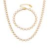 Heart-Shaped 5A Zircon Clavicle Necklace Set - European & American Style Women's Jewelry