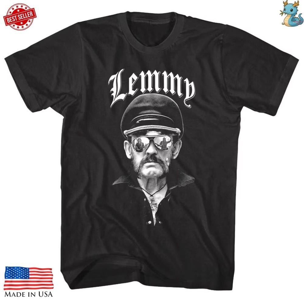 Lemmy Kilmister T Shirt Motorhead Rock Legend Vintage Graphic Tee Unisex T-Shirt M