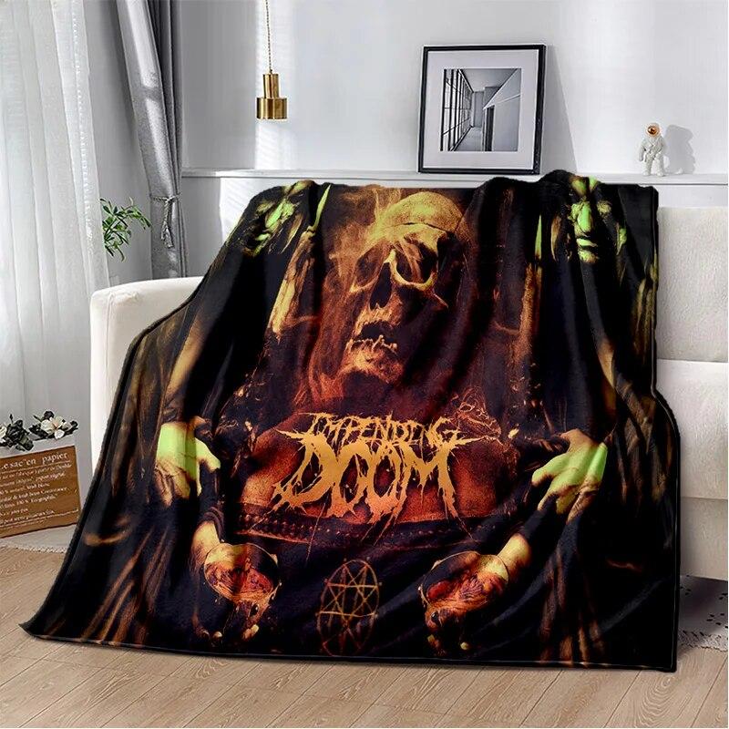 Doom Retro Game Gamer Cartoon  Blanket,Soft Throw Blanket for Home Bedroom Bed Sofa Picnic Travel Office Rest Cover Blanket Kids