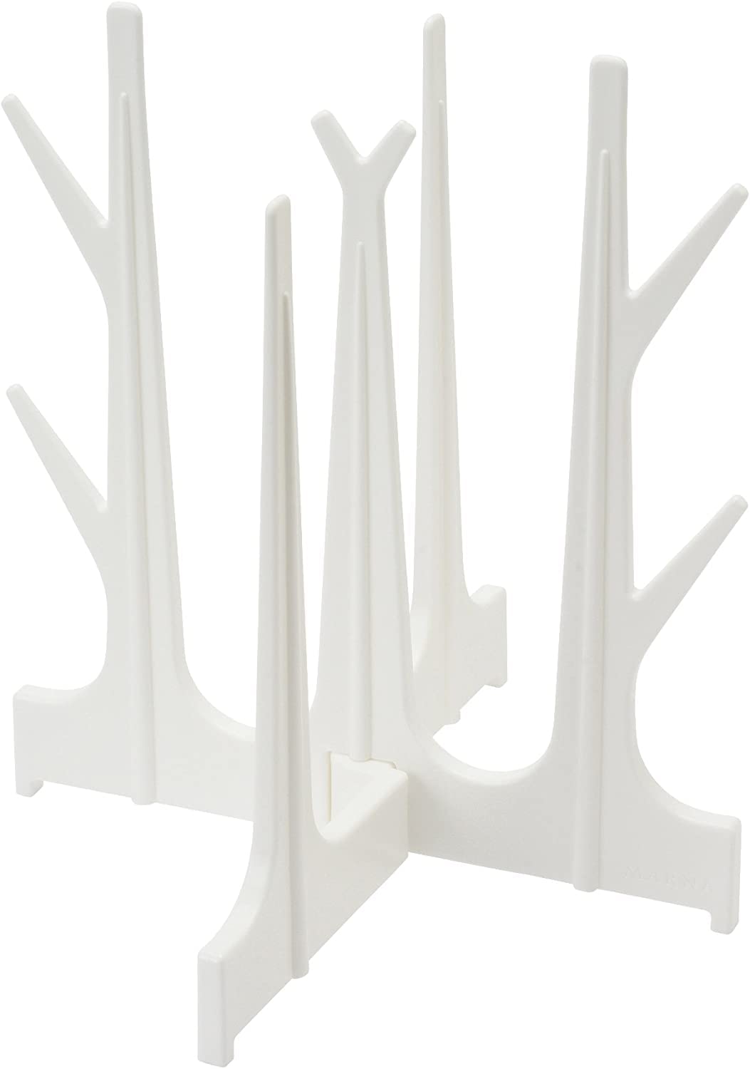 Marna Пластиковый подставка-сушилка для бутылок Складная подставка-сушилка для бутылок с водой K695W (Белый/Тонкий) (приблизительно. Ш18,8xВ19,8xГ3,1 см) белый