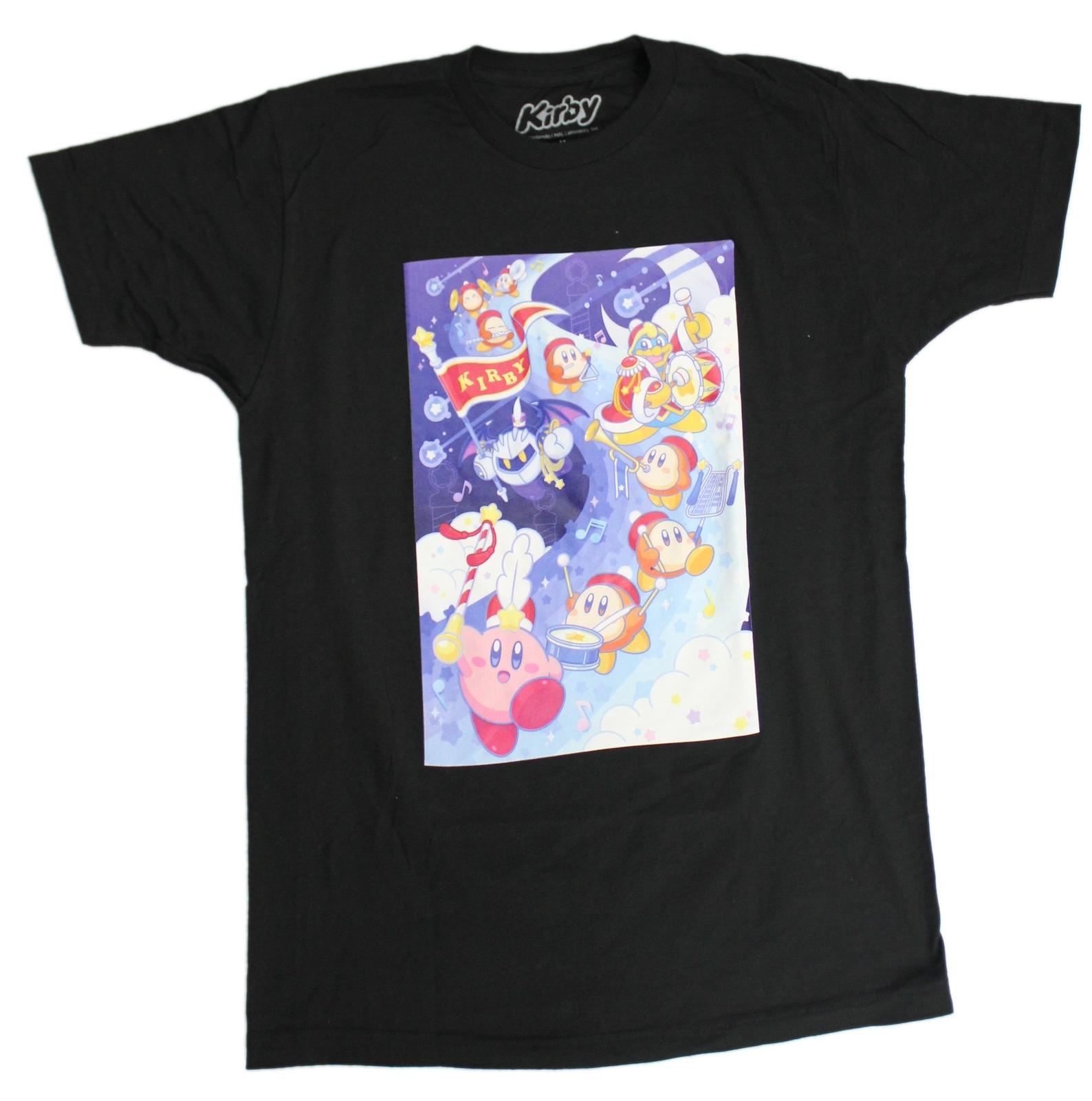 Kirby New Adult T-Shirt - Musical Kirby Parade Image XXL