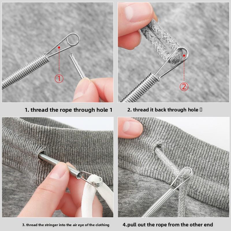 String Threading Wonder: Spring Eye Threading Tool, Elastic Band, Waistband, Webbing Assistant, Spring Eye Threading Tool, Can Be Bent