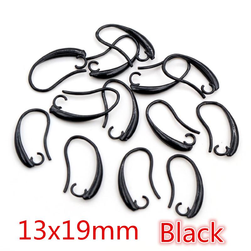 20pcs 3-Styles Gold Bronze Silver Plated Brass French Earring Hooks Wire Settings Base Settings Whole Sale
