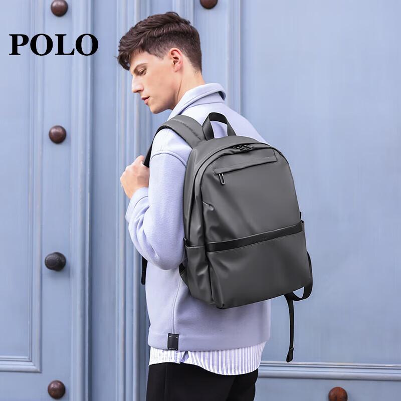 POLO Men\'s Backpack, Laptop Bag for 14/15.6-Inch Computers, College Student Bookbag, Business Travel Notebook Bag