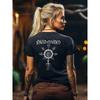Schildmaiden Extended T Shirt Yggdrasil Und Runen Design Nordic Viking Wear