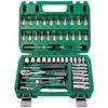 53-Piece Automotive Repair Tool Set with Ratchet Wrench and Socket Toolbox
