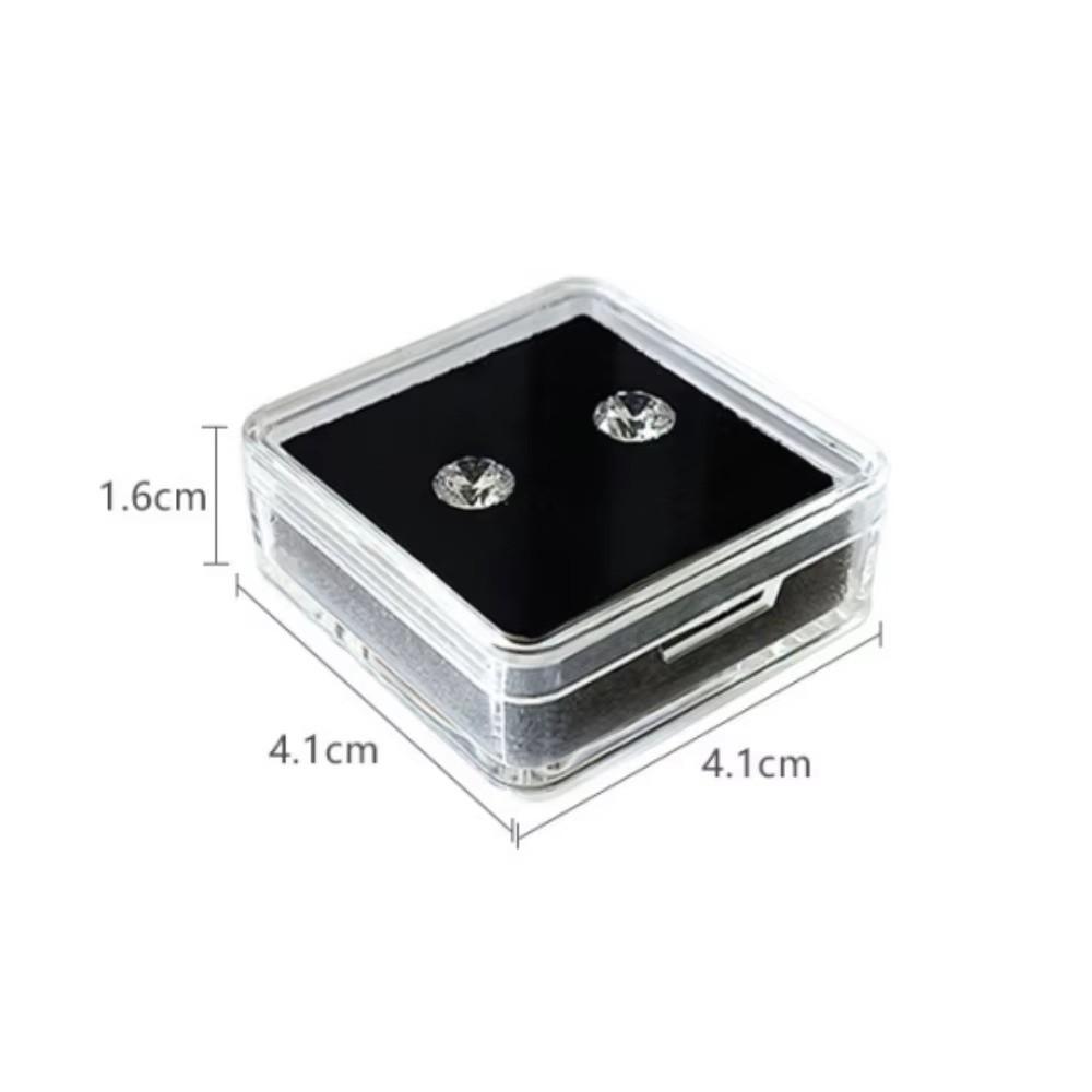 Transparent Clear Storage Container Acrylic Jewelry Packaging Box Jewelry Box For Diamond Jewelry