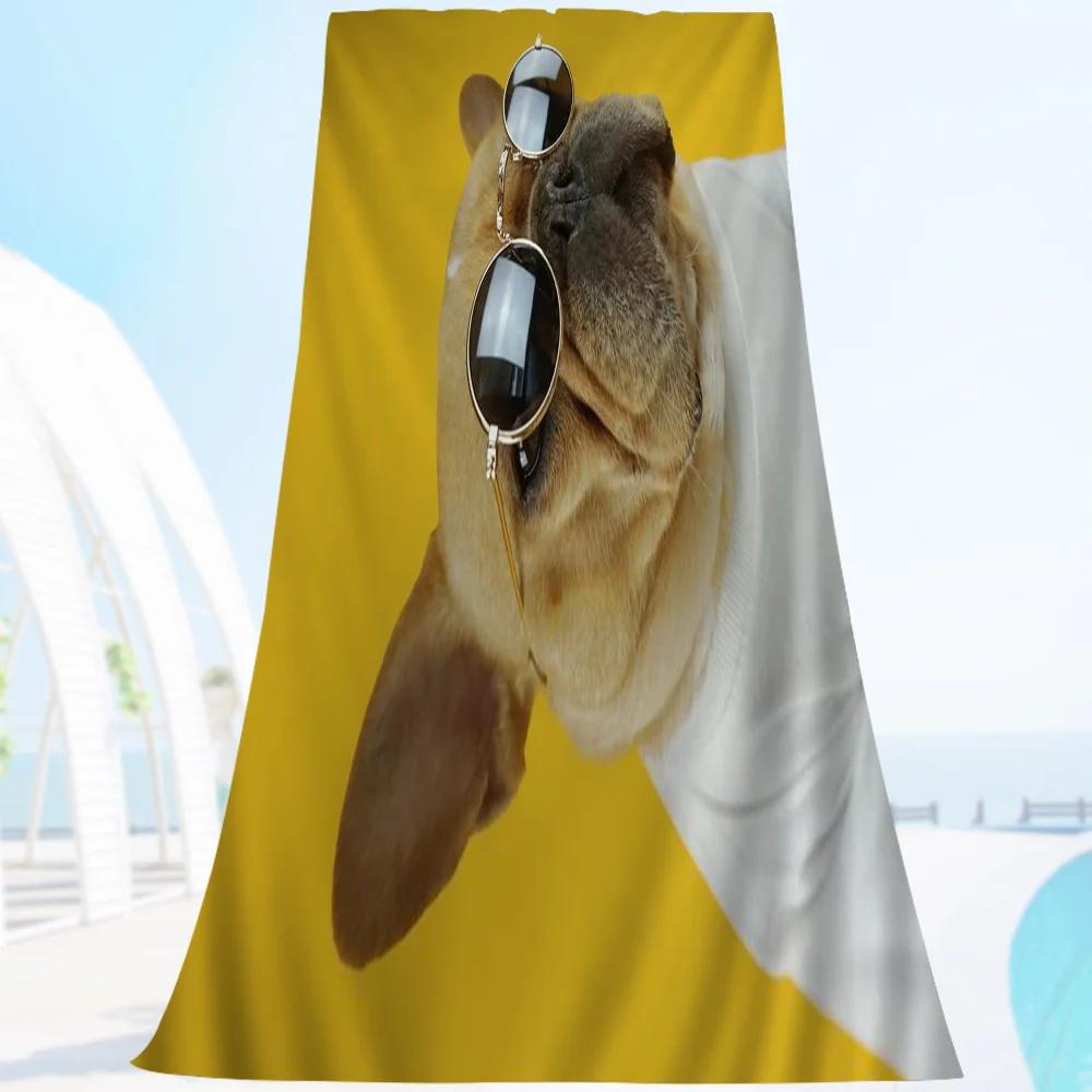 

Dog Anime Beach Swimming Towel Soft Absorbent Washcloth Children s Gifts For Kids Travel Camping Gym W40*H60(CM)