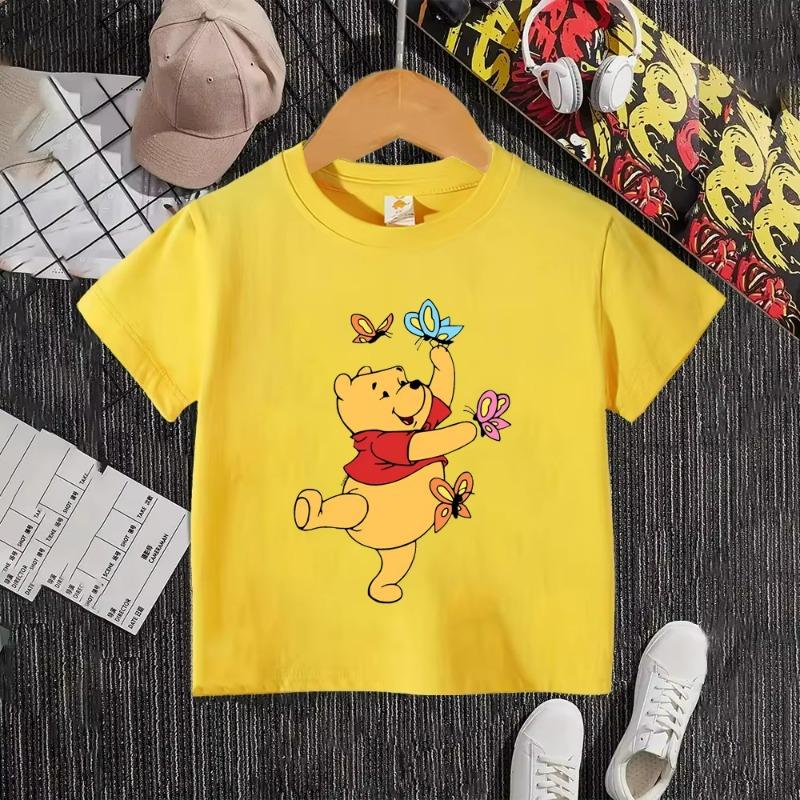 

Disney Winnie the Pooh Children s T-Shirt Summer Short Sleeve Unisex for Boys and Girls 2026 New Style 100