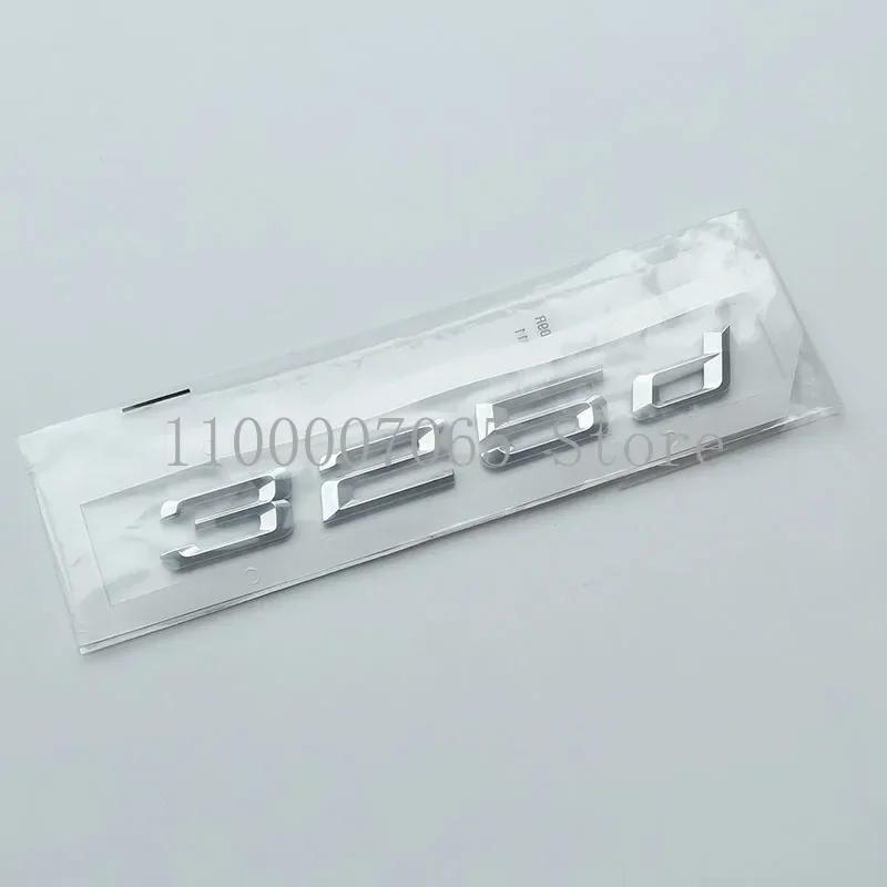 Old Font Numbers Letter 116i 118i 120i 125i 128i 130i 135i 140i Top ABS Emblem for BMW 1 Series Car Trunk Nameplate Logo Sticker