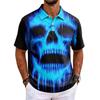 Men's Halloween Printed Short Sleeve T-Shirt Graphic Tee for Casual Wear
