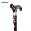 Brown Wooden Single Joint Fashion Walking Stick Decorative Cospaly Cane Halloween Mace Crutch  Wand Crosier 92cm