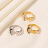 1/3pcs Korean Trendy Star Moon Combination Drip Oil Flower Ring for Woman Girls Party Jewelry Gifts Charm Fashion Accessories