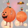 Pumpkin Halloween Costume Inflatable Suit With Cartoon Doll For Walking