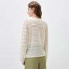 Kemengboka 2026 S/S Lyocell Tencel Knit Loose Long Sleeve Hollow T-Shirt