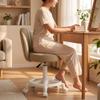Ergonomická nastavitelná kosmetická stolička | Na kolečkách, Čalouněná, Židle se opěrkou zad,
