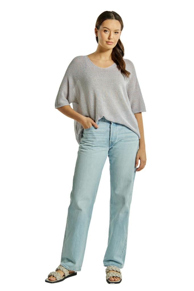 Women' Summer Blouse Estera, One Size, Kamea, Multi White