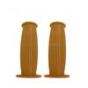 22MM Vintage Rubber Moto Handlebar Grips Anti-Slip Universal Fit for Cafe Racer Old School Bike Mod