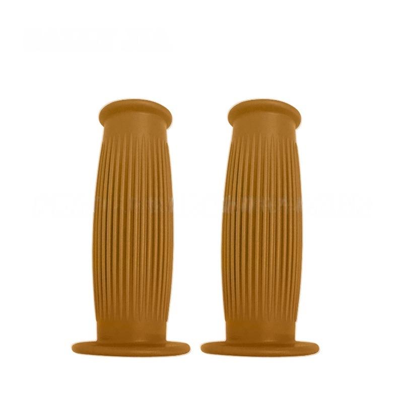 22MM Vintage Rubber Moto Handlebar Grips Anti-Slip Universal Fit for Cafe Racer Old School Bike Mod