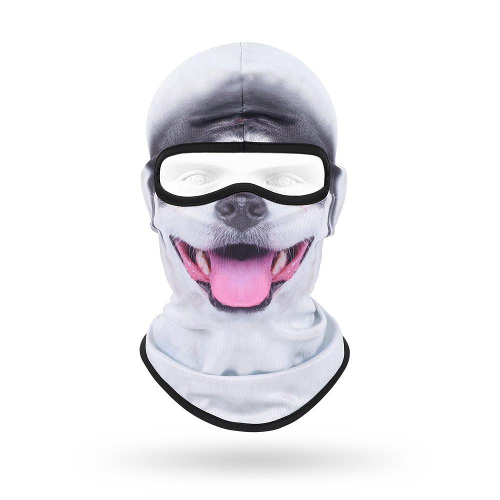 Sweat Wicking Face Mask Breathable Head Cover Animal Print Neck Gaiter Hiking