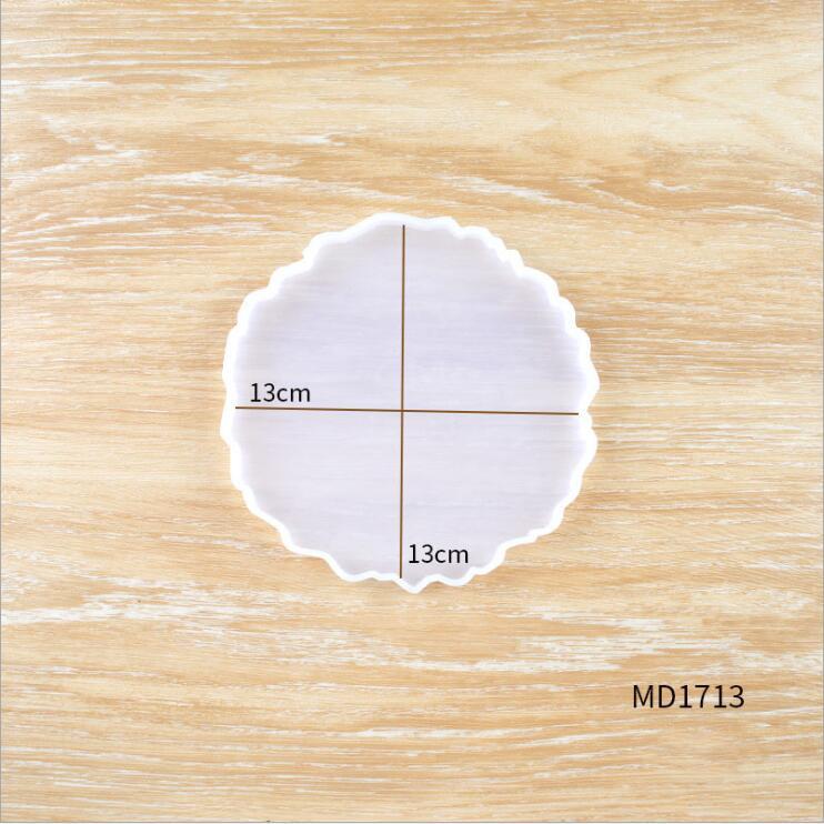 1Pcs Wave Coaster Table Mold Silicone Diy Baking Mirror Resin Cloud Epoxy Mold