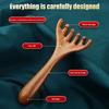 Sandalwood 6-Claw Wide Tooth Scalp Massager Anti-static Smooth Hair Brush Meridian Massage Comb Body Gua Sha Tool
