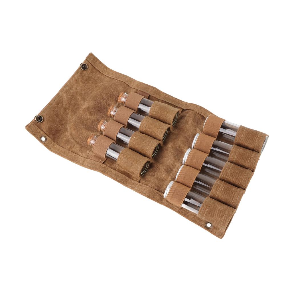 Portable Spice Bag Multipurpose   Ssoning Storage Bag with 9 Spice Jars for Outdoor Camping Travel