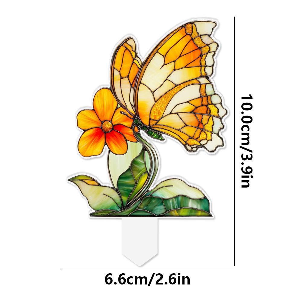 Plant Stained Glass Mushroom Cactus Glass Decor Flower Suncatcher Desk Windowsill Shelf Decor Plant Lover Gifts for Mom Teacher