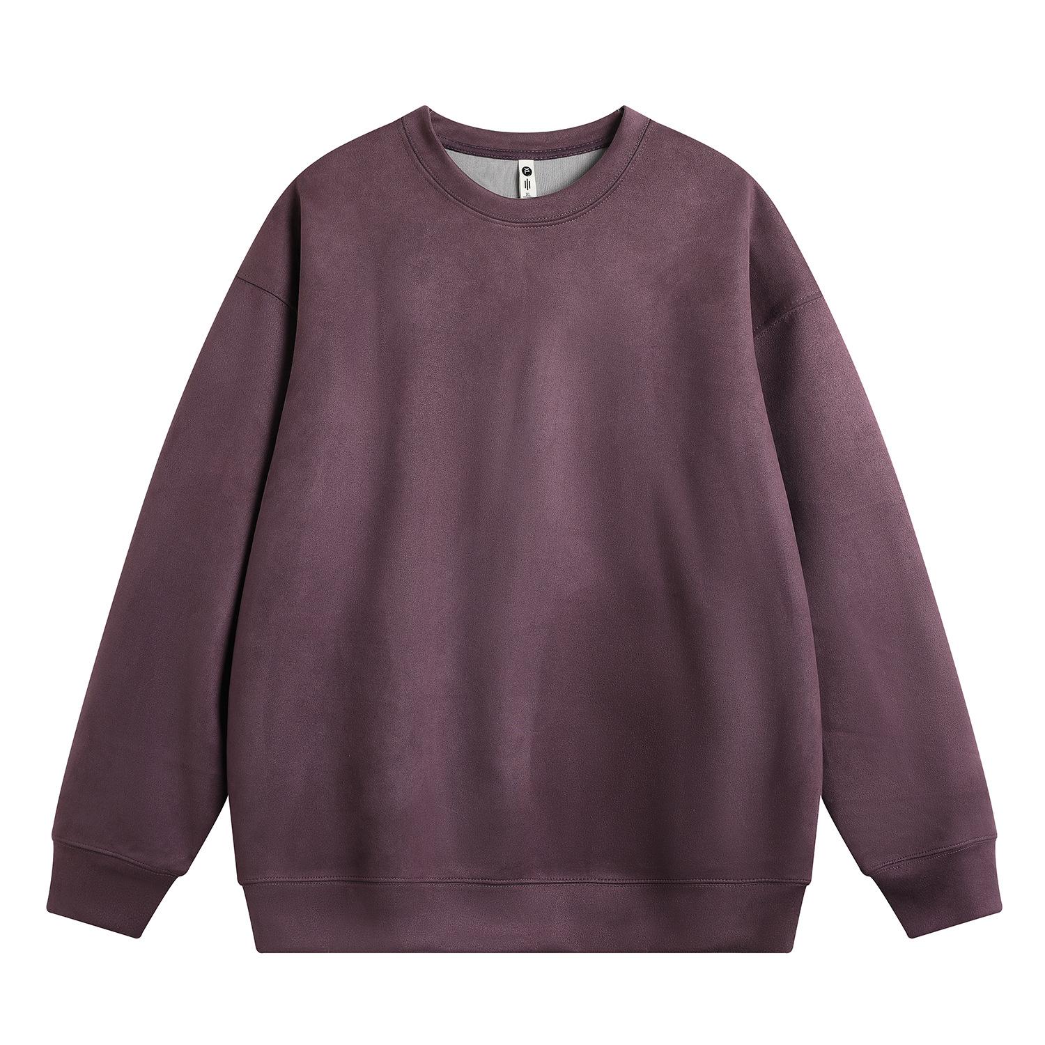 

Свитер мужской весна-осень американский ретро круглый вырез топ свободный однотонный подростковый повседневный низ рубашка 4XL