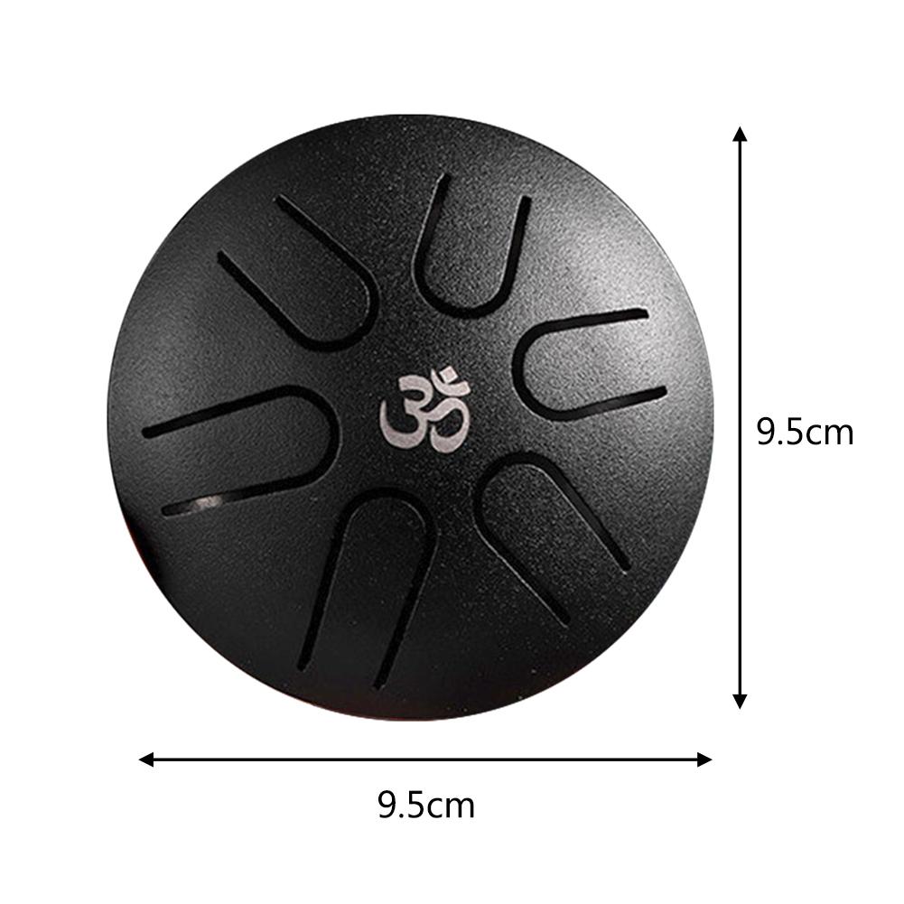 6 Inch 8 Tune Drum Steel Tongue Drum Hand Pan Tank Drum Steel Tongue Drum for Children Beginner Musical Instruments Accessories