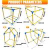 Reconfigurable Toy Structure With 8 Attachments for Rodents Encourages Exercise Indoor Outdoor Use Light weight