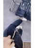 Women's Ripped Jeans for Pear-Shaped Figures, Autumn Style, Plus Size, Elastic, Slim Fit, Nine-Point Cigarette Pants