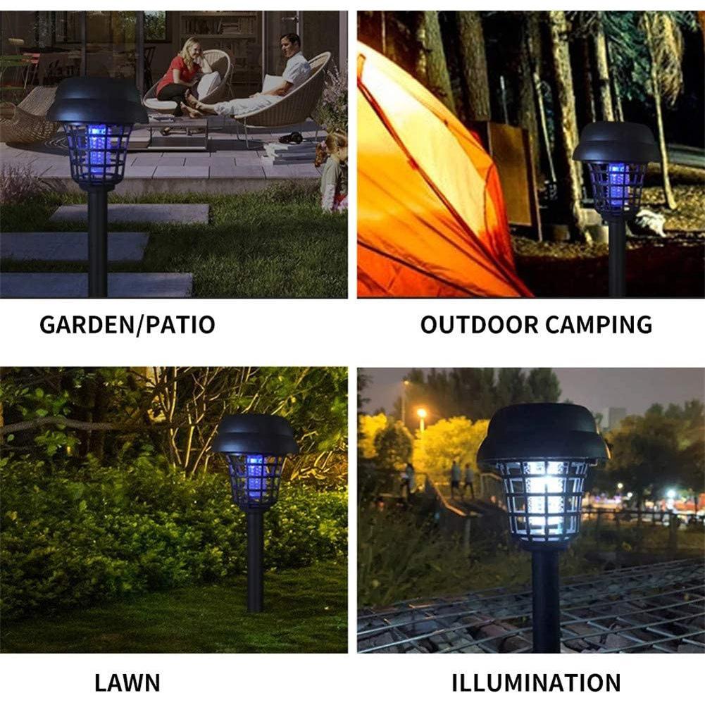 Solar Mosquito Trap, Outdoor Insect Catcher, Mosquito Lamp, Solar-Powered, Fly Killer and Mosquito Catcher, Garden Decorative Light