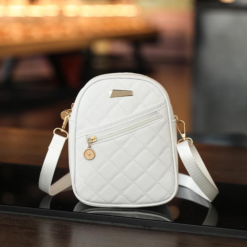 Women's Bag, Rhombus Women's Bag, Casual Backpack, Small Schoolbag, Shoulder Crossbody Mobile Phone Bag, and a Small Bag.