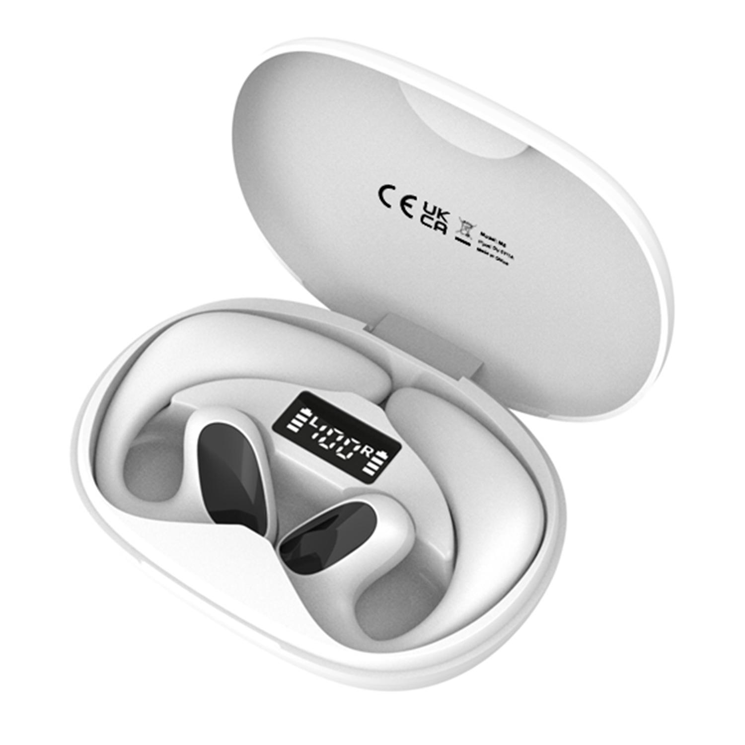 

M8 144 Languages Translation Earphones Noise Reduction Smart Voice Translator TWS Bluetooth-compatible Headset White