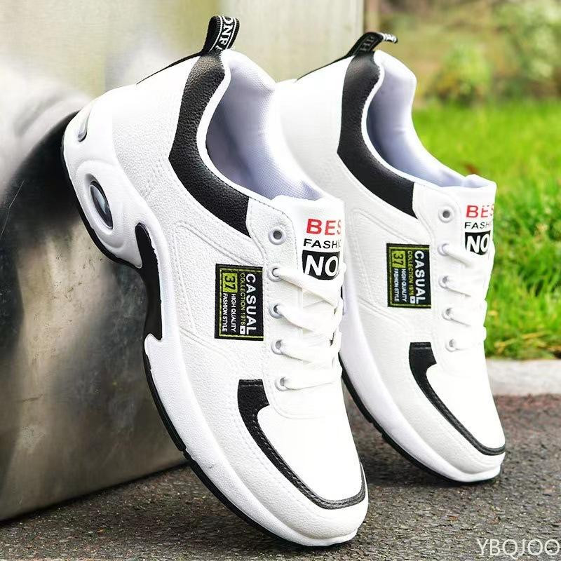 

Trendy Men s Air Cushioned Sports Shoes New Breathable Lightweight Anti Slip Running Shock-absorbing Casual Men Vulcanized Shoes 39