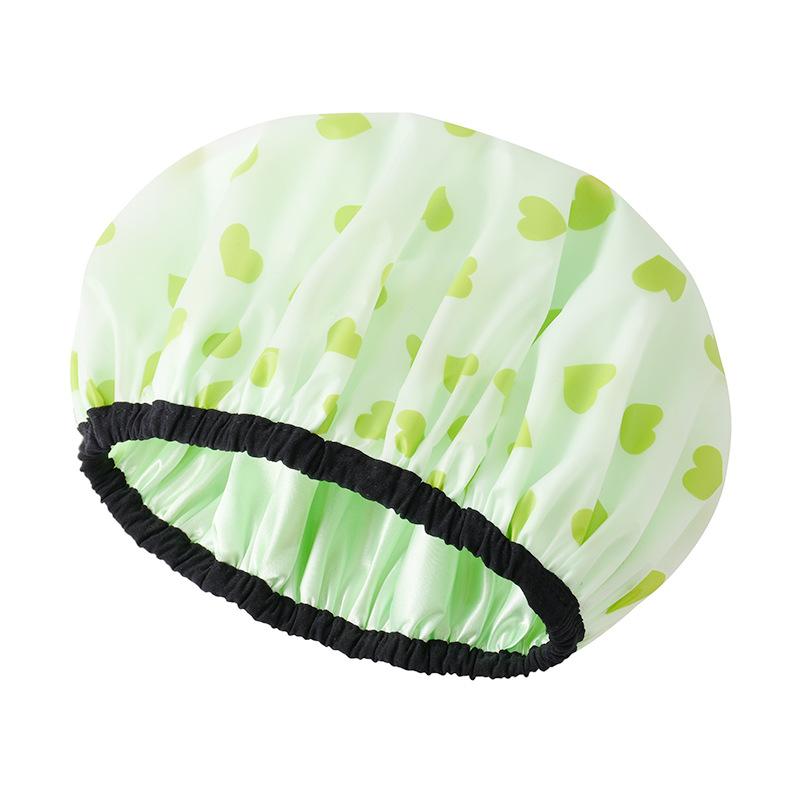 Cuffia da doccia impermeabile per bagno Cuffia per capelli elastica per cappello da bagno addensata per donna Bellezza Parrucchiere Dot Prodotti Accessori per il bagno