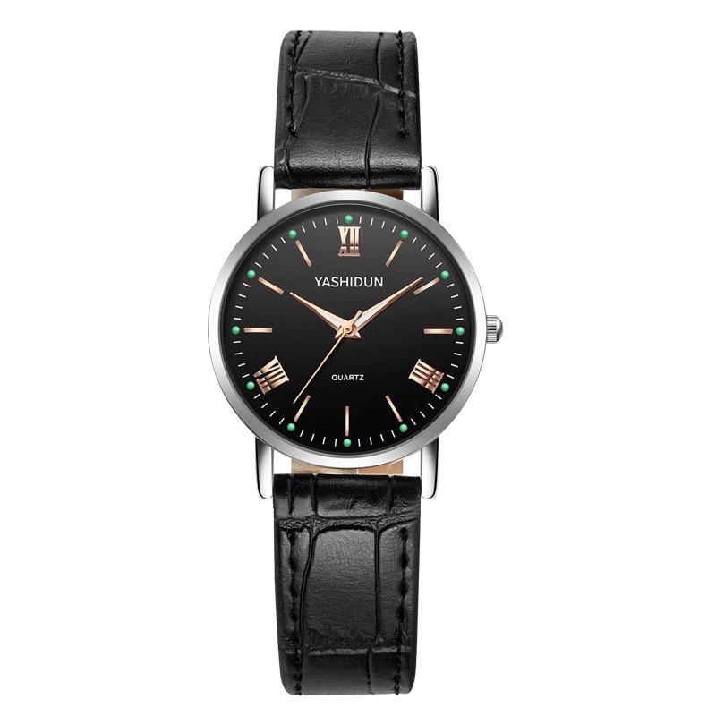 Luminous Quartz Watches: Stylish Men's, Women's & Couple's Waterproof Designs with Steel or Leather Bands