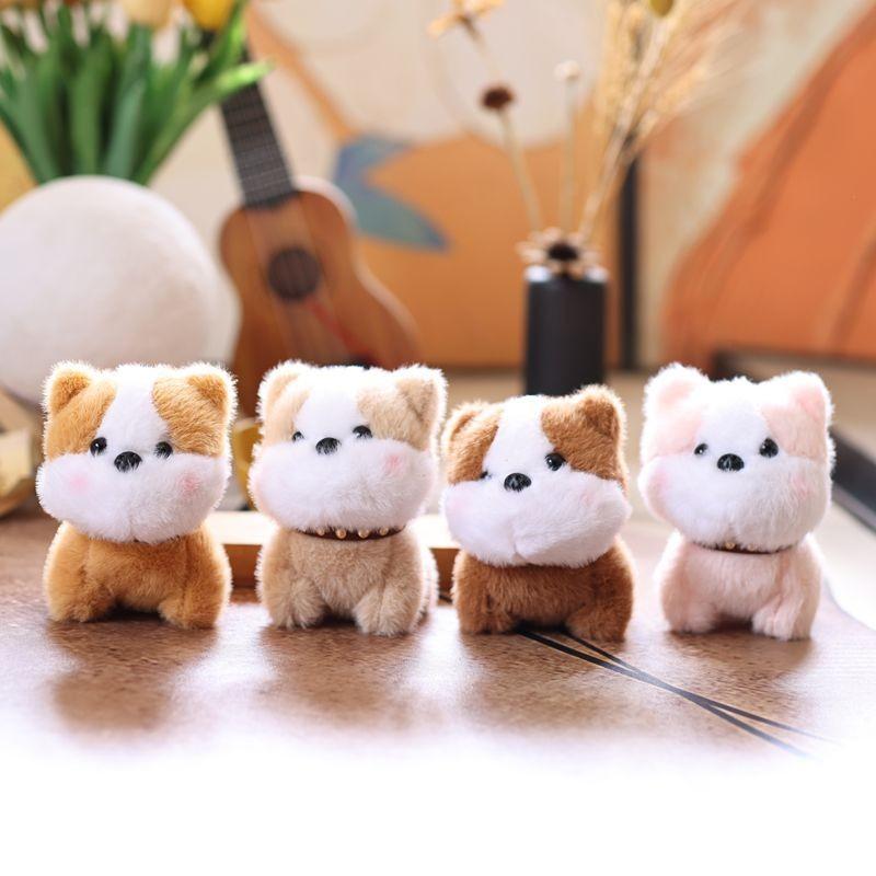 Puppy Toy Cute Keychain Animal Plush Super Soft Backpack Pendant Teens For