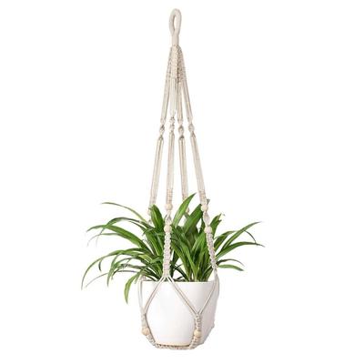 Tablett Boho Baumwollseil Aufhänger Blumentopf Gartenarbeit Handgefertigt Pflanzenaufhänger Kreativität DIY Quaste Hängekorb Zuhause