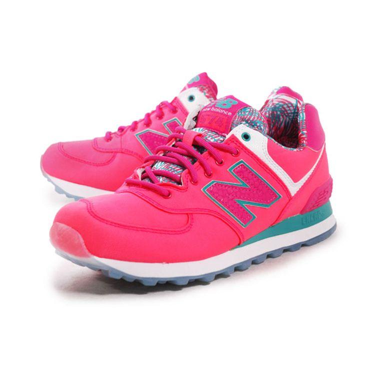 New Balance Damen 574 Weiß Hellrosa WL574IGP