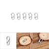 5PCS   Useful Metal Alloy   Quick Release Clip Key   Keychain Carabiner(black)