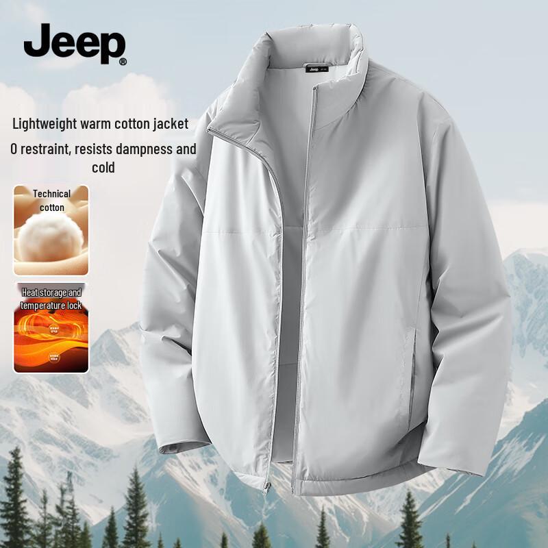 

JEEP Men s Winter Relaxed Fit Stand-Collar Water-Repellent Padded Jacket 3XL