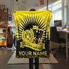 1PC Custom Name BVB Patterned Flannel Blanket Suitable For All Seasons for Home Decor Warmth and Comfort Gifts Holiday Present -HE46