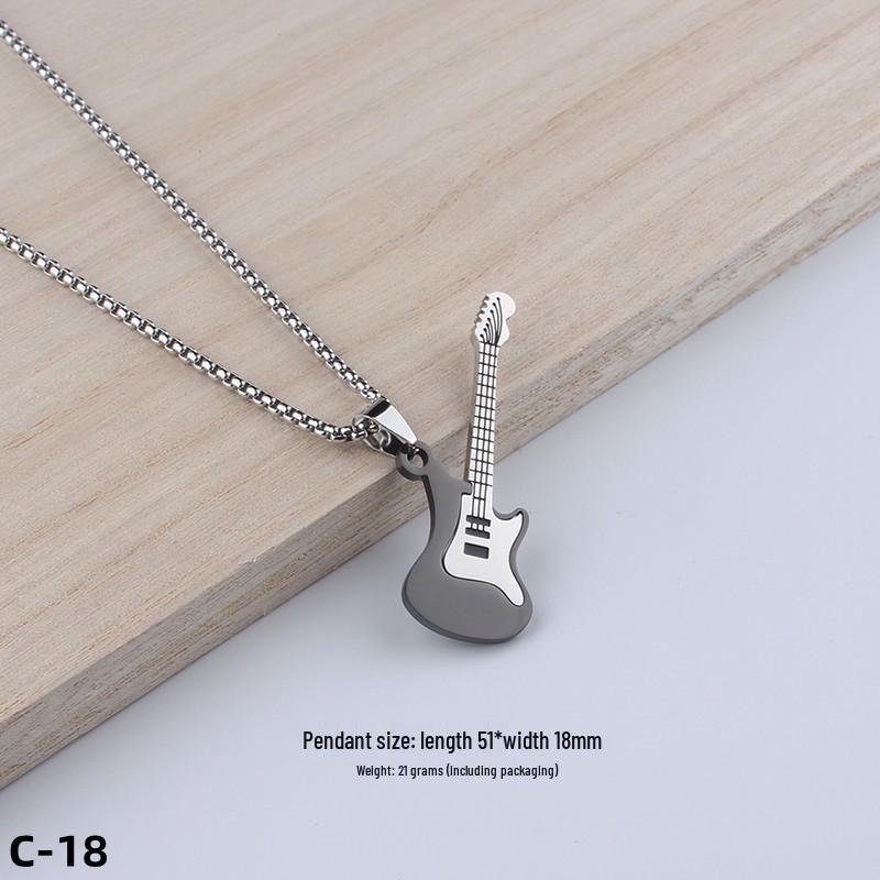 Colier Unisex cu Pandantiv Cruce Stil Hip-Hop - Accesoriu Bijuterie din Oțel Inoxidabil